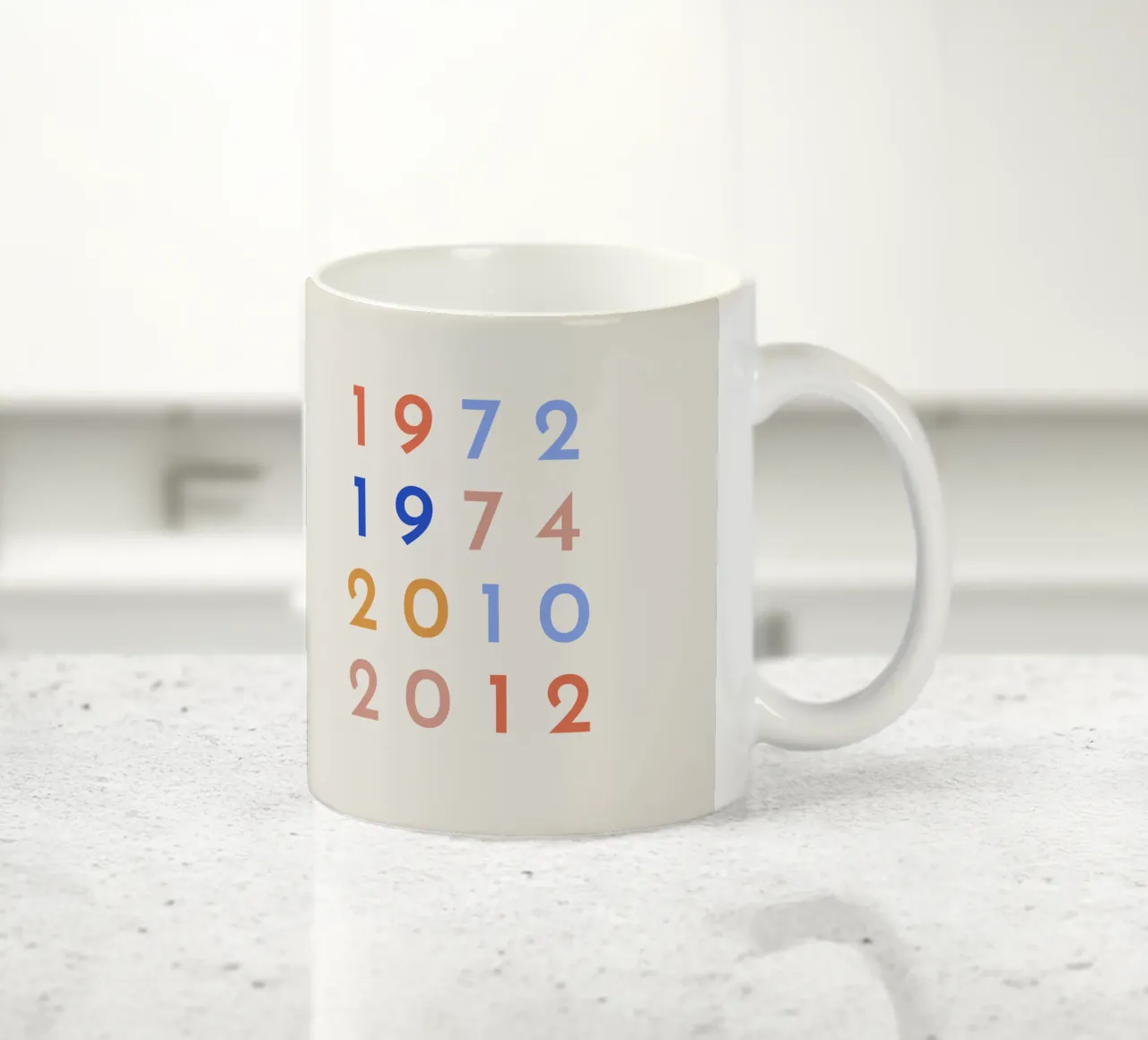 Colorful Family ceramic mug by we line studio - design
