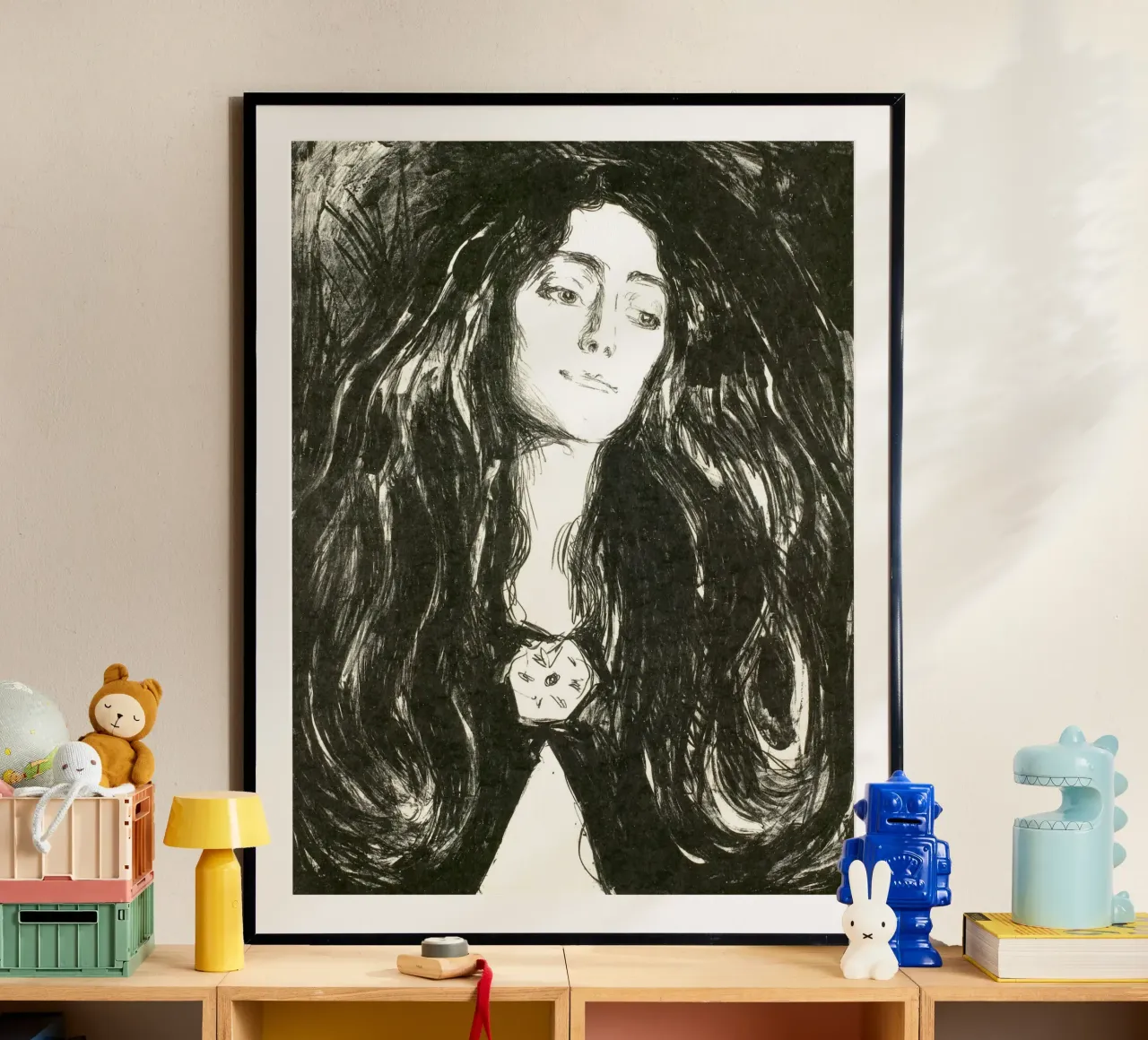 Edvard Munch - La spilla. Eva Mudocci. 1903 poster da Timeless Artworks