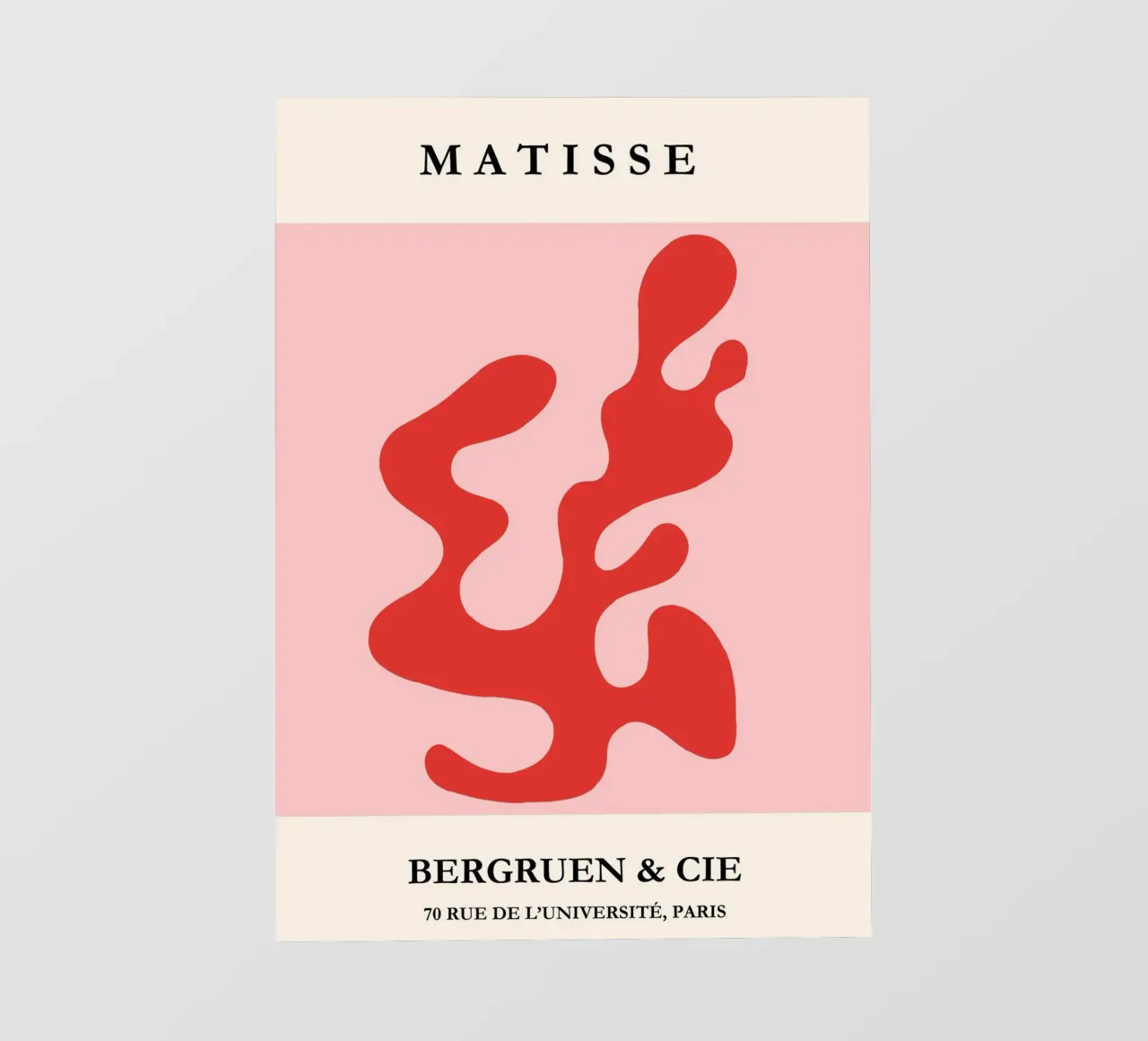 Bold & Blooming | Matisse-Inspired Abstract Print telo in pvc da PrintCessStudio