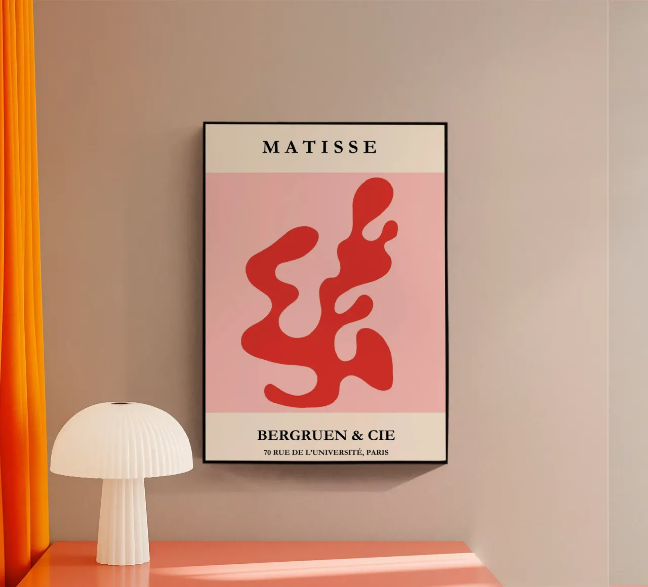 Bold & Blooming | Matisse-Inspired Abstract Print metacrilato de PrintCessStudio