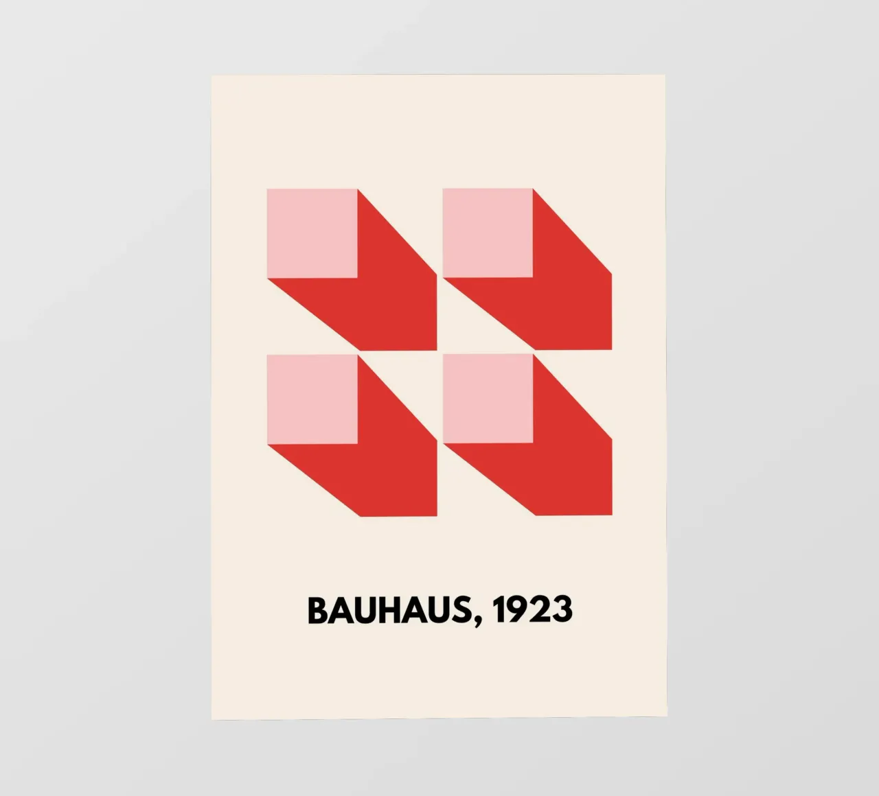 Bauhaus Minimalism | Abstract Geometric Art Print carta da parati fotografica da PrintCessStudio