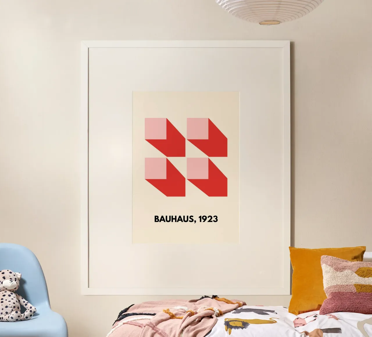 Bauhaus Minimalism | Abstract Geometric Art Print poster da PrintCessStudio