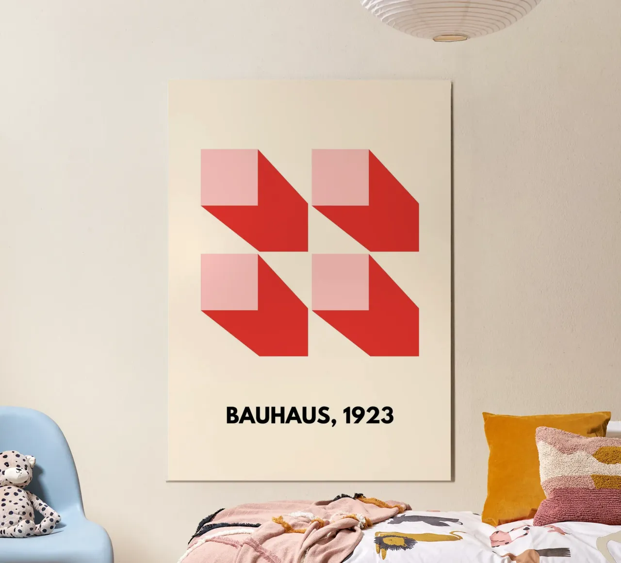 Bauhaus Minimalism | Abstract Geometric Art Print poster da PrintCessStudio