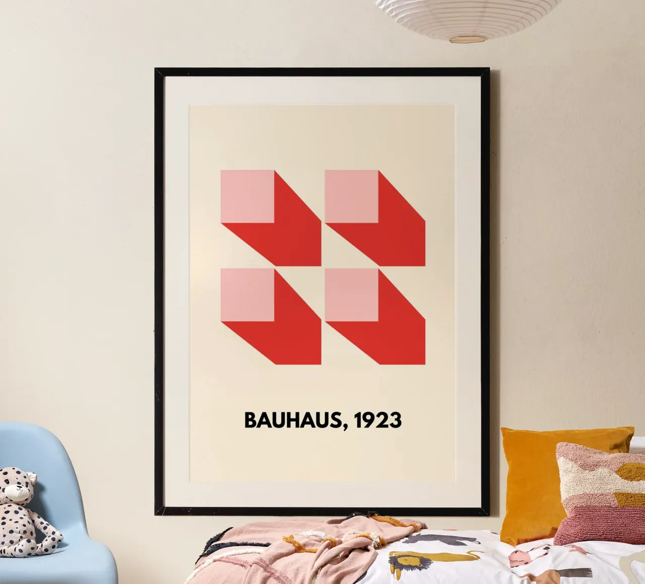 Bauhaus Minimalism | Abstract Geometric Art Print poster da PrintCessStudio