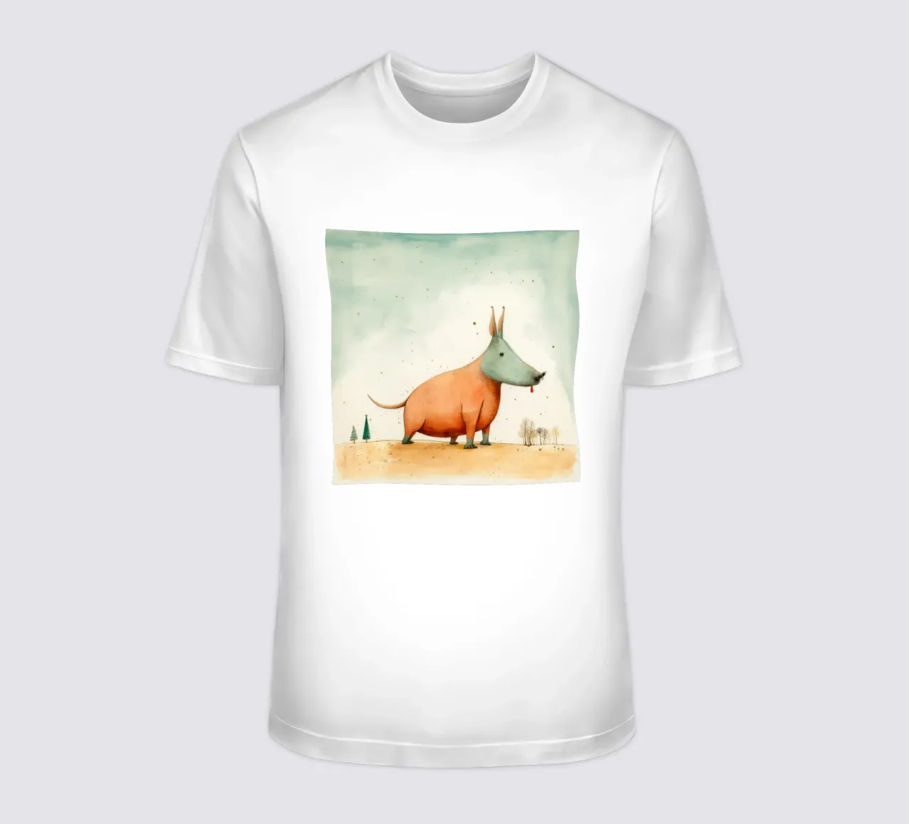 L'oritteropo minimale 2 t-shirt da Minimal Animal Art