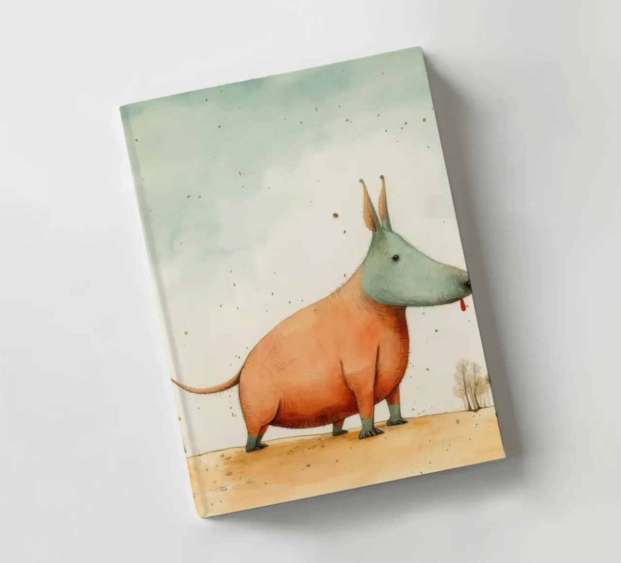 Minimal Aardvark 2 notebook by Minimal Animal Art