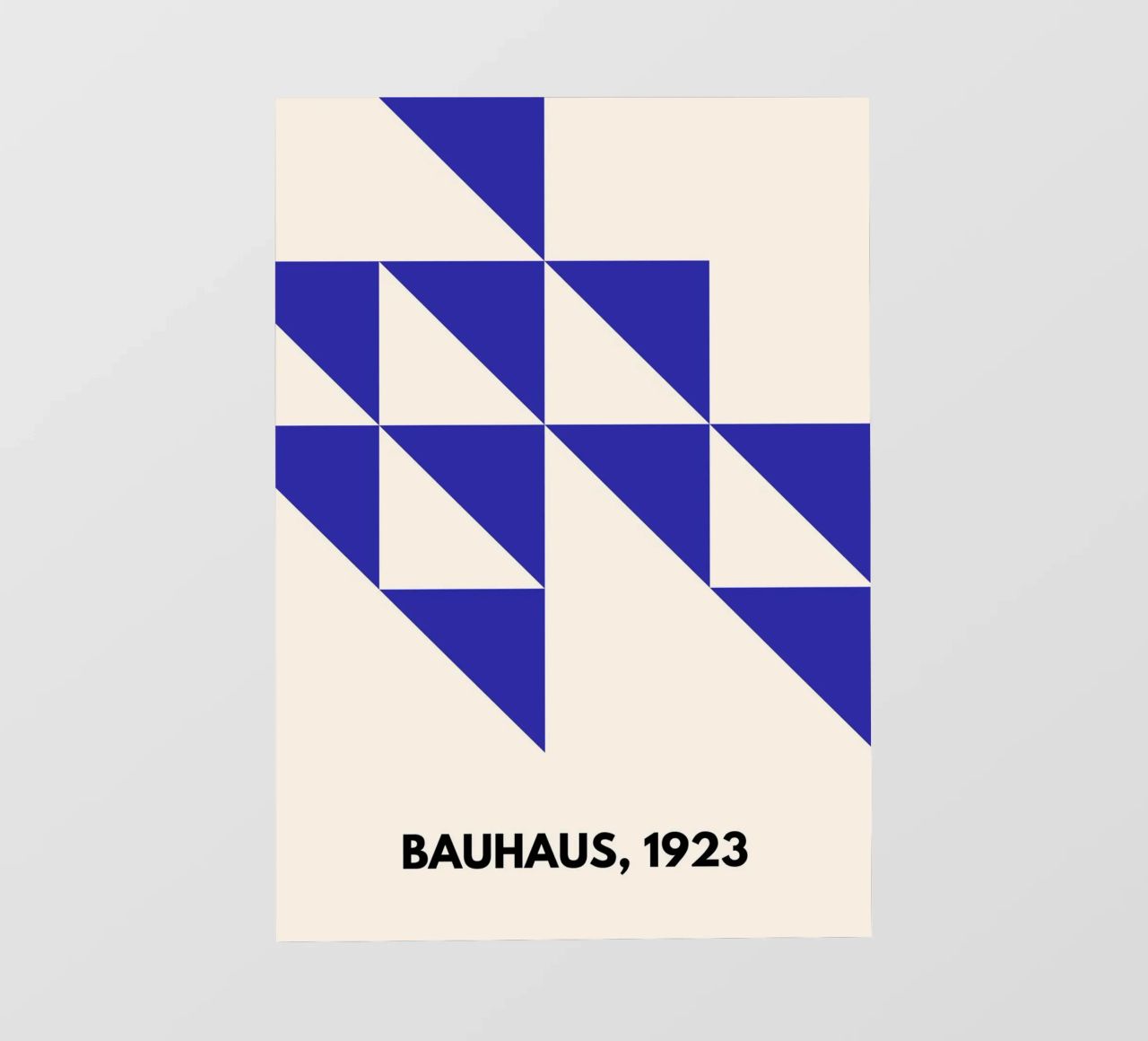 Blue Serenity | Abstract Bauhaus-Inspired Print lámina retroiluminada de PrintCessStudio