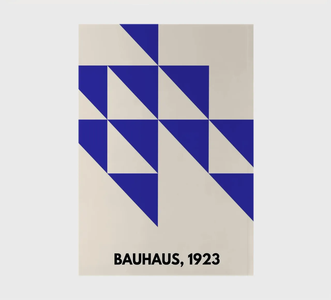 Blue Serenity | Abstract Bauhaus-Inspired Print notebook by PrintCessStudio