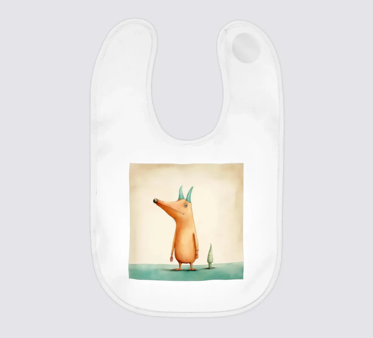 Minimal Aardvark 3 Babylätzchen von Minimal Animal Art