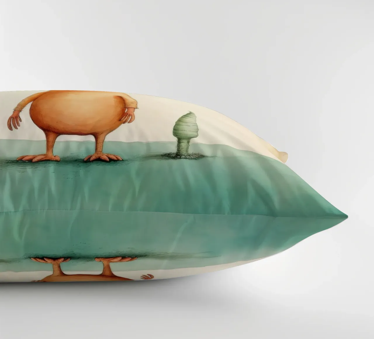 Minimal Aardvark 3 decorative cushion by Minimal Animal Art