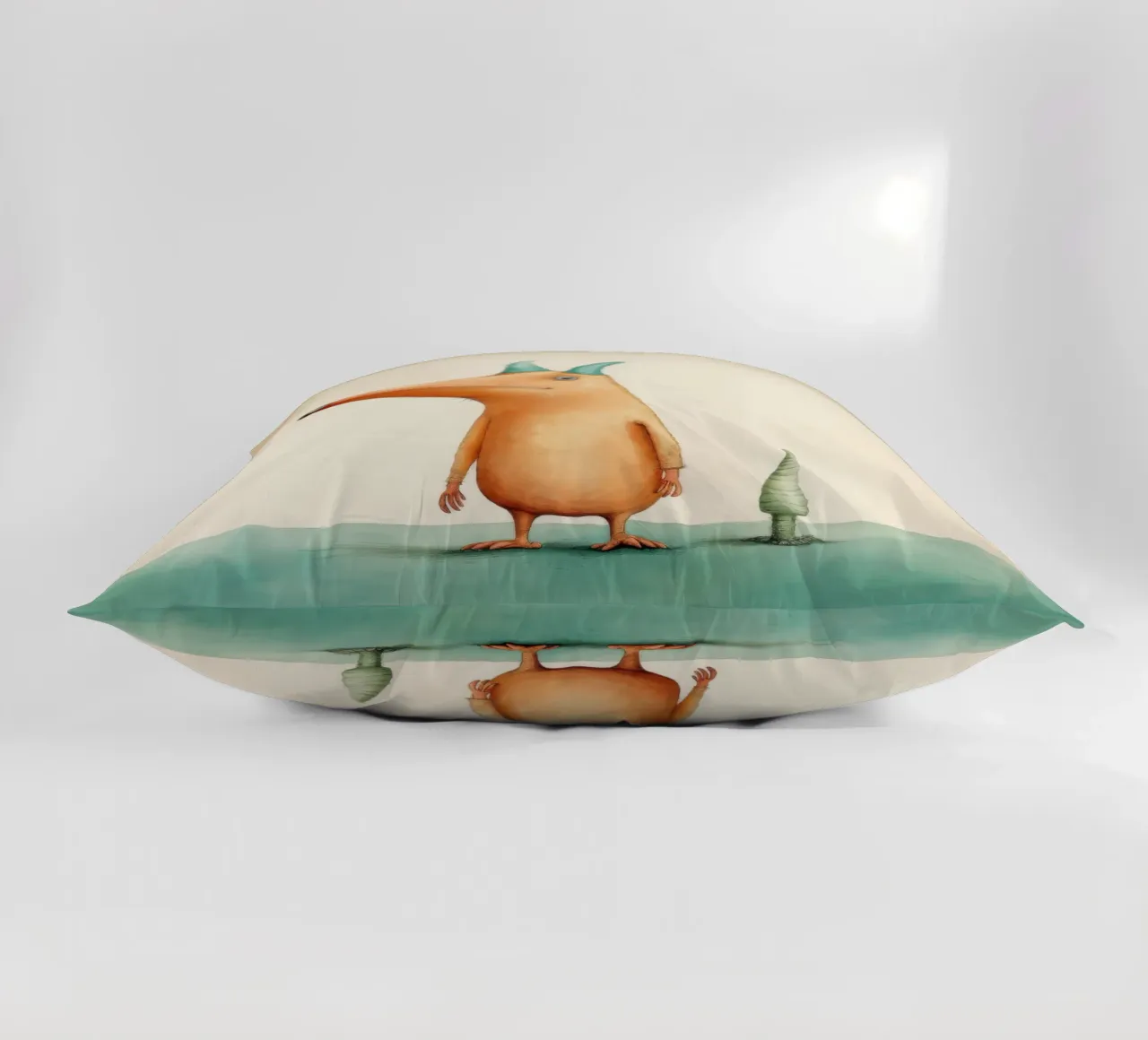 Minimal Aardvark 3 decorative cushion by Minimal Animal Art