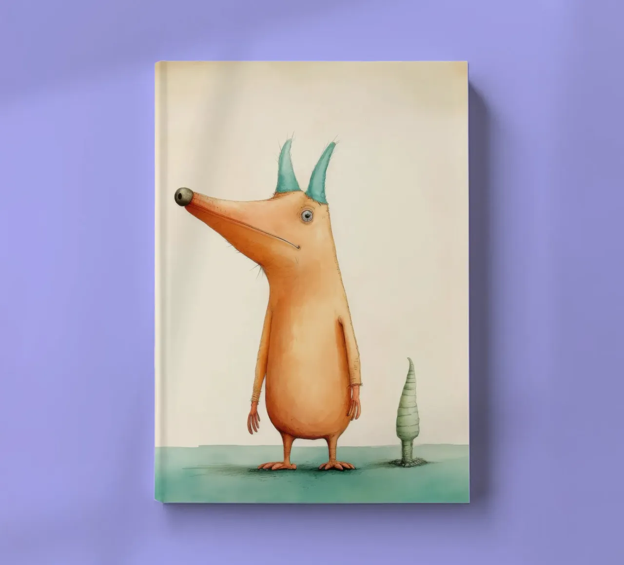 Minimal Aardvark 3 notebook by Minimal Animal Art