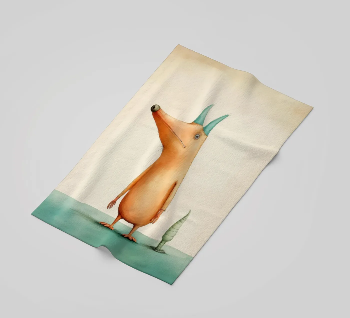 Minimo Aardvark telo mare da Minimal Animal Art