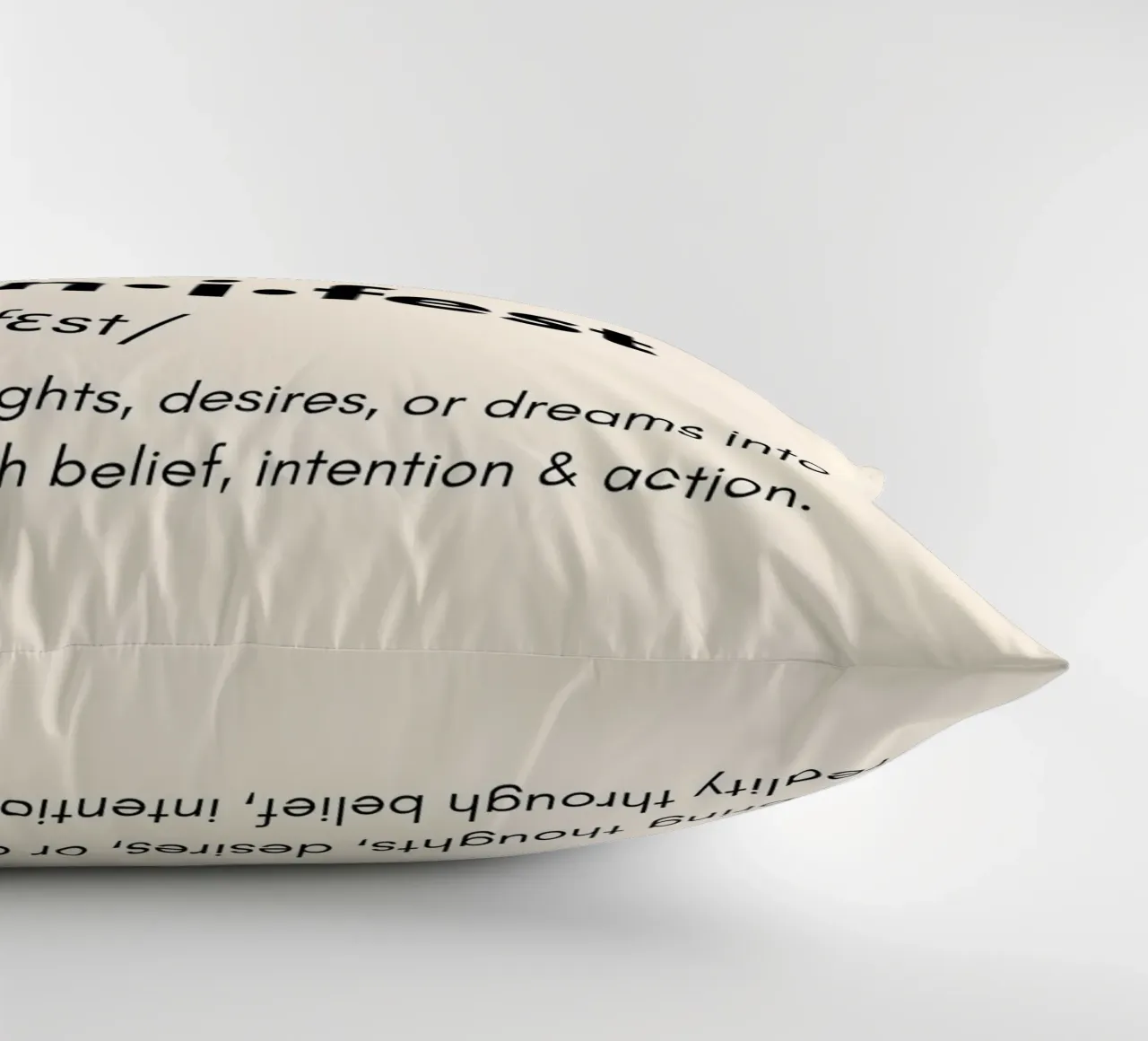 Manifest | Dictionary Style Print Kissen von PrintCessStudio