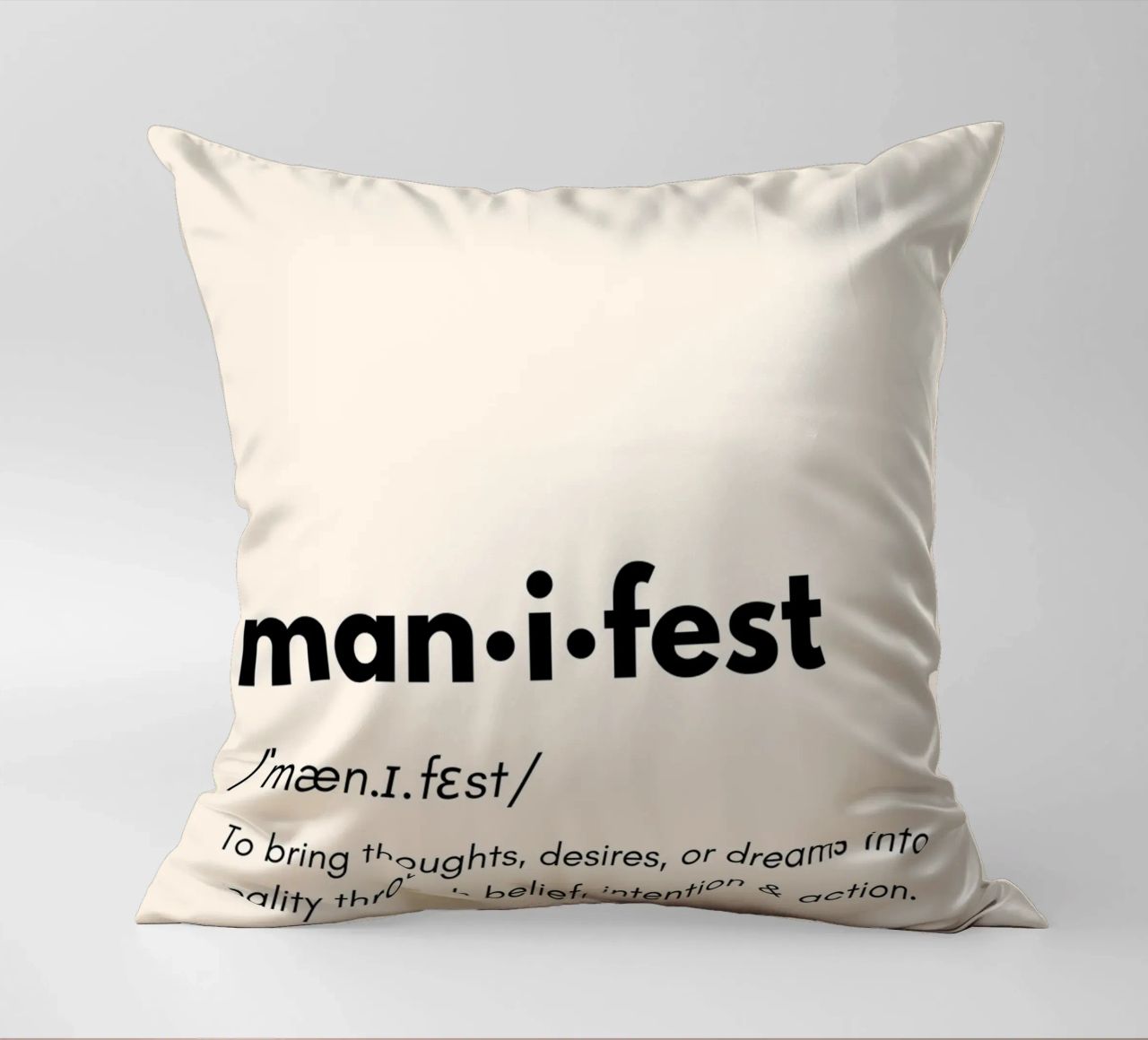 Manifest | Dictionary Style Print cuscino da PrintCessStudio