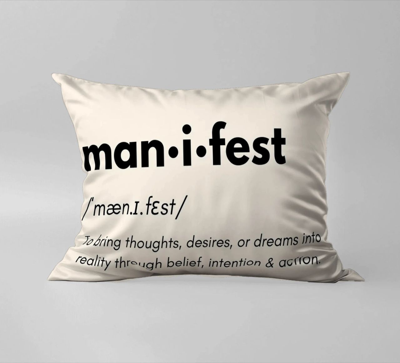 Manifest | Dictionary Style Print cuscino da PrintCessStudio