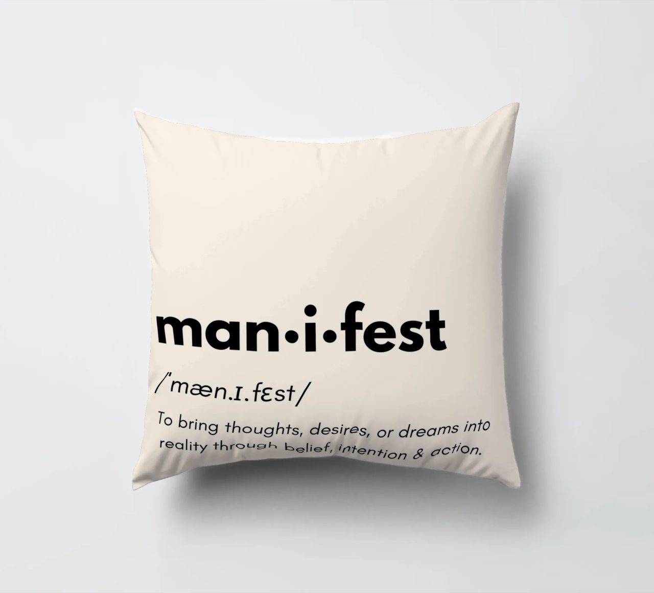 Manifest | Dictionary Style Print cuscino da PrintCessStudio