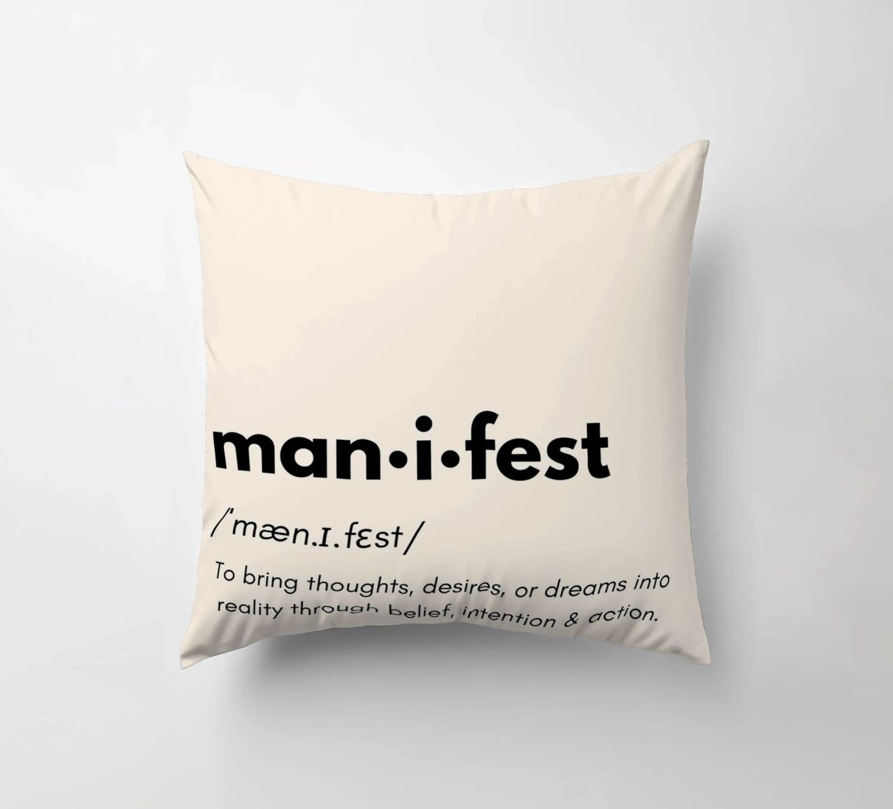 Manifest | Dictionary Style Print cuscino da PrintCessStudio