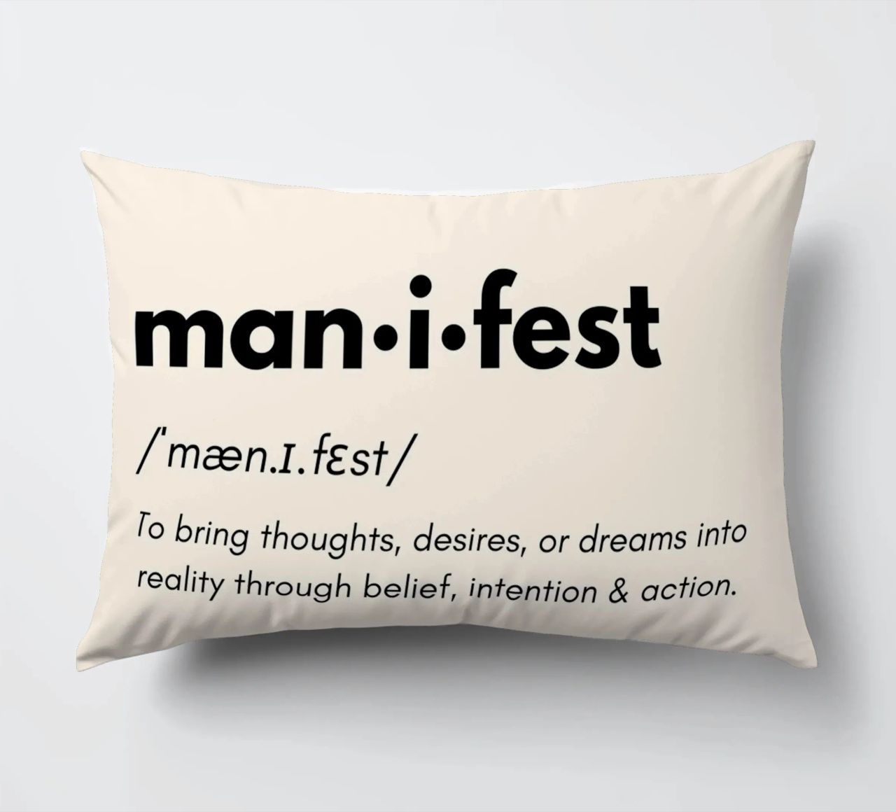 Manifest | Dictionary Style Print cuscino da PrintCessStudio