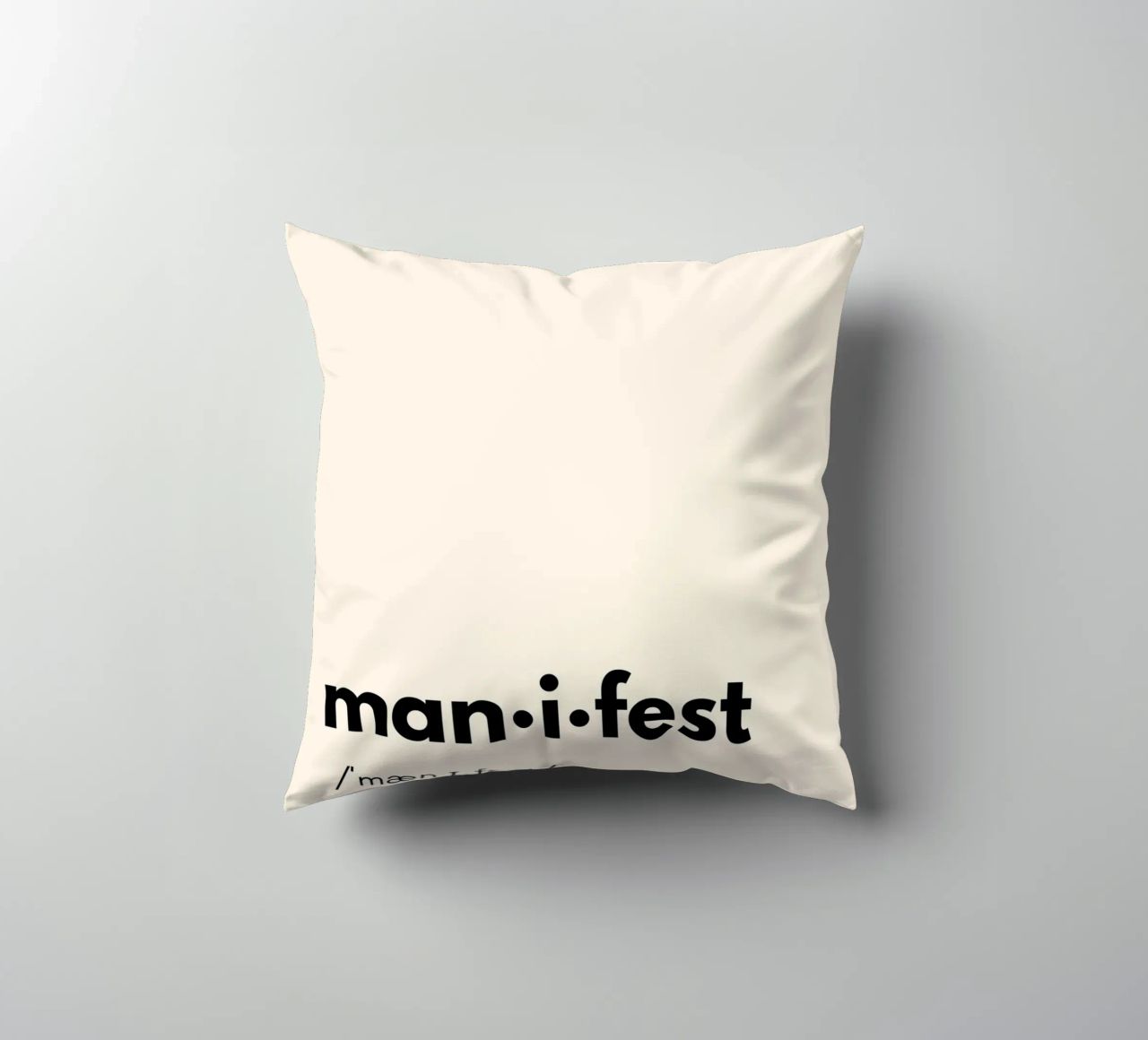 Manifest | Dictionary Style Print cuscino da PrintCessStudio