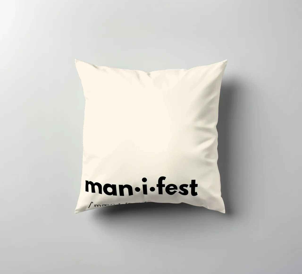 Manifest | Dictionary Style Print Kissen von PrintCessStudio