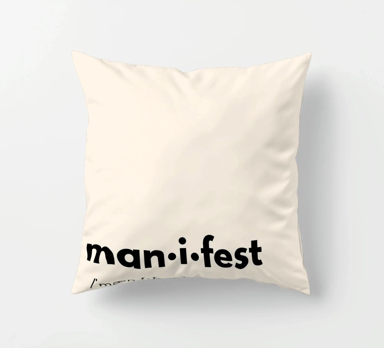 Manifest | Dictionary Style Print cuscino da PrintCessStudio