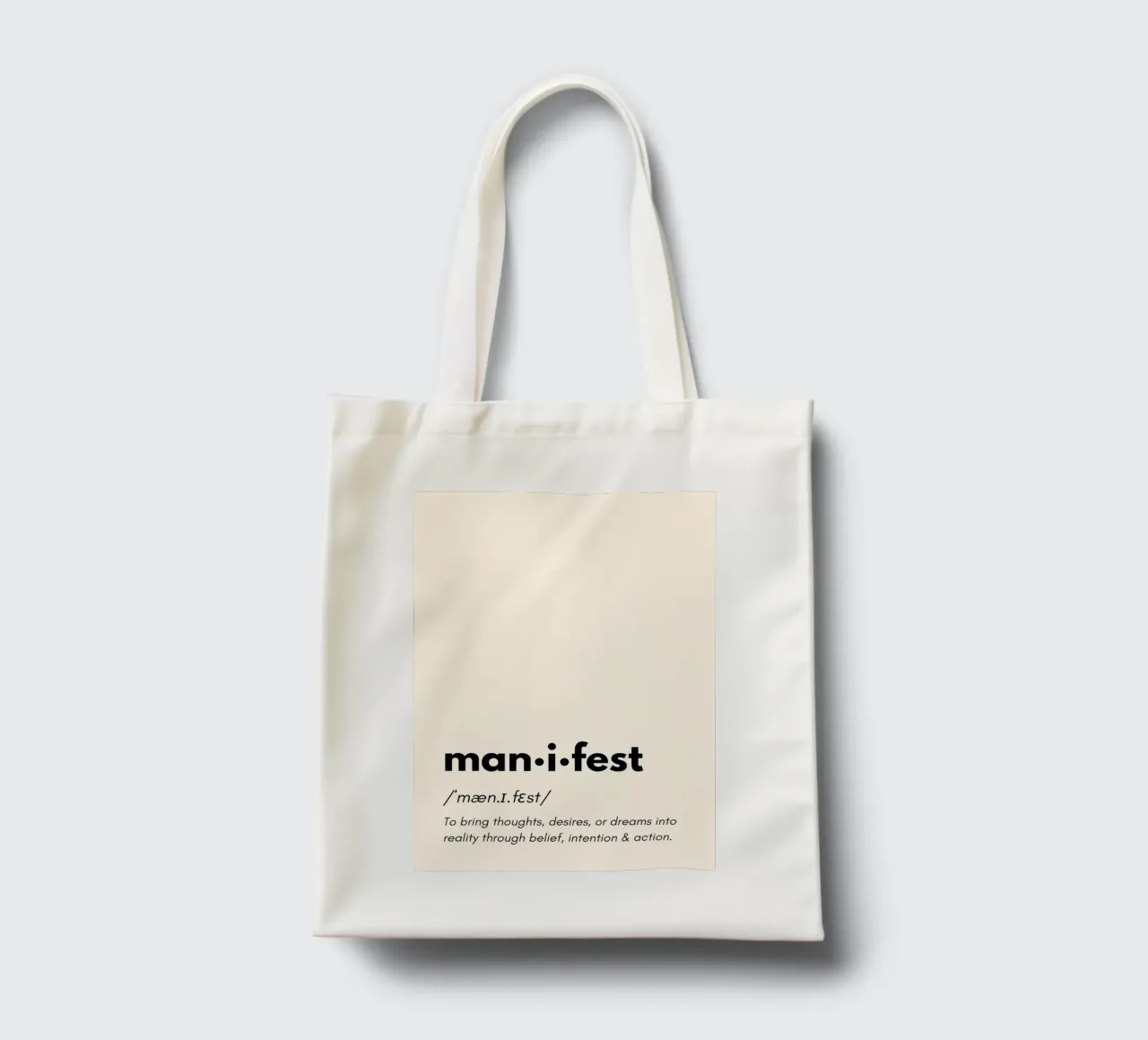 Manifest | Dictionary Style Print borsa in juta da PrintCessStudio