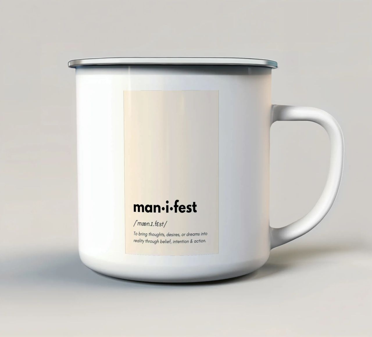 Manifest | Dictionary Style Print tazza in smalto da PrintCessStudio