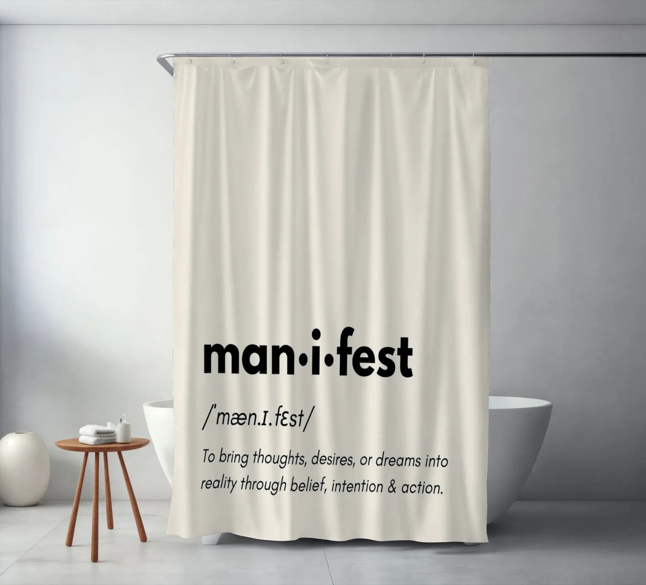 Manifest | Dictionary Style Print tenda da doccia da PrintCessStudio