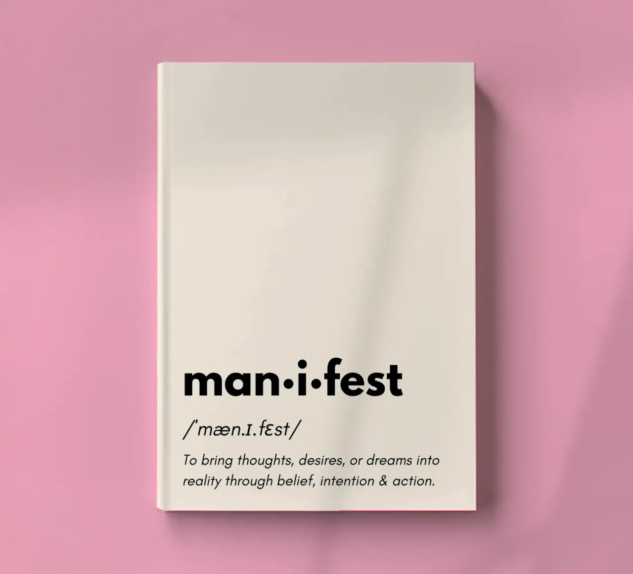 Manifest | Dictionary Style Print Notizbuch von PrintCessStudio