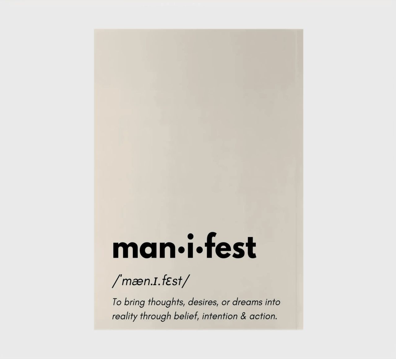 Manifest | Dictionary Style Print diario da PrintCessStudio