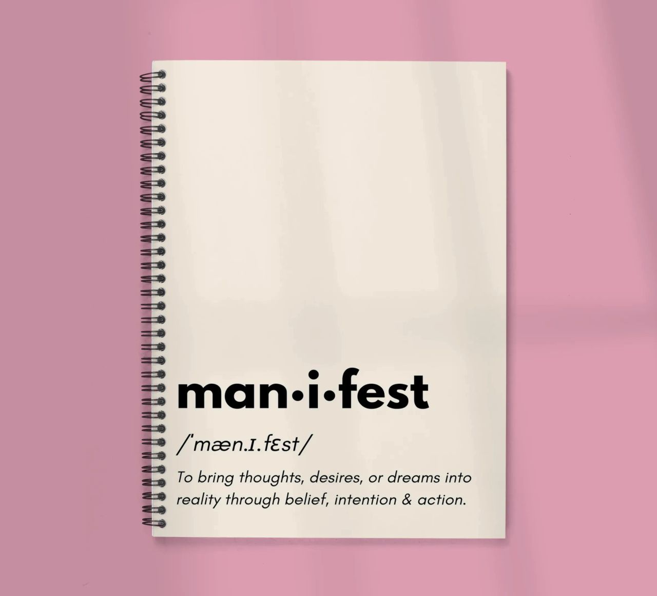 Manifest | Dictionary Style Print cuaderno de espiral de PrintCessStudio