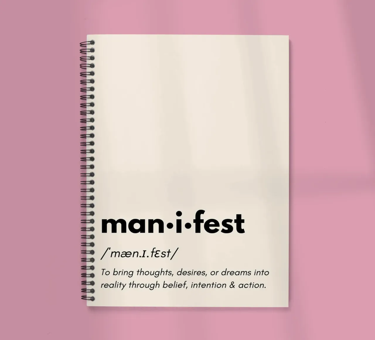Manifest | Dictionary Style Print Ringbuch von PrintCessStudio