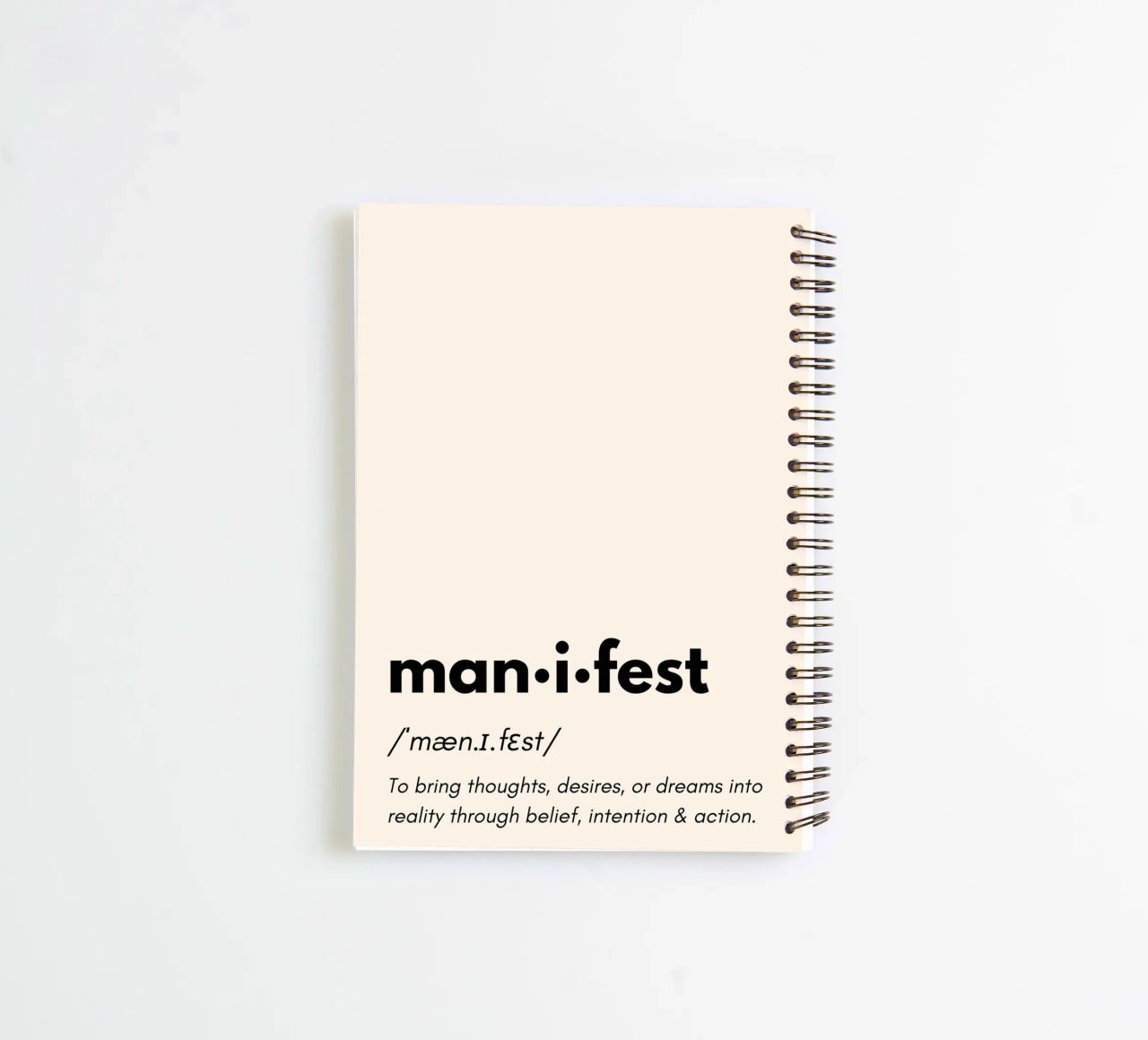 Manifest | Dictionary Style Print cuaderno de espiral de PrintCessStudio