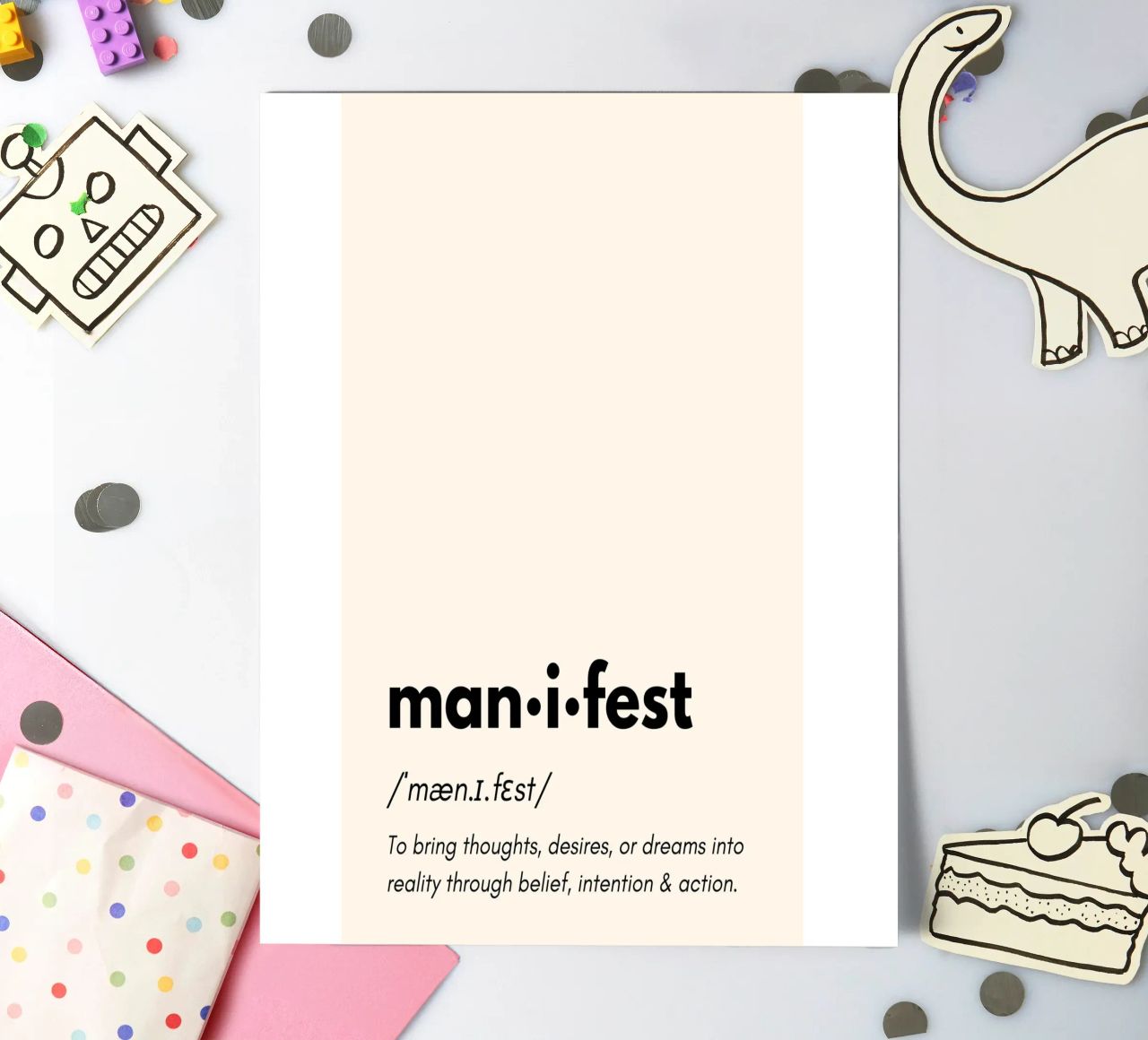 Manifest | Dictionary Style Print foglio adesivo da PrintCessStudio