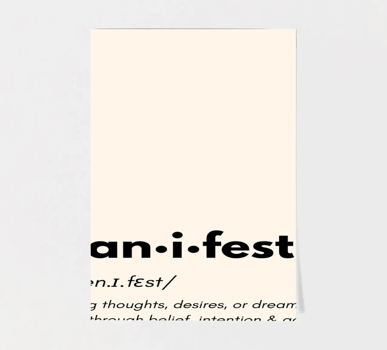 Manifest | Dictionary Style Print foglio adesivo da PrintCessStudio