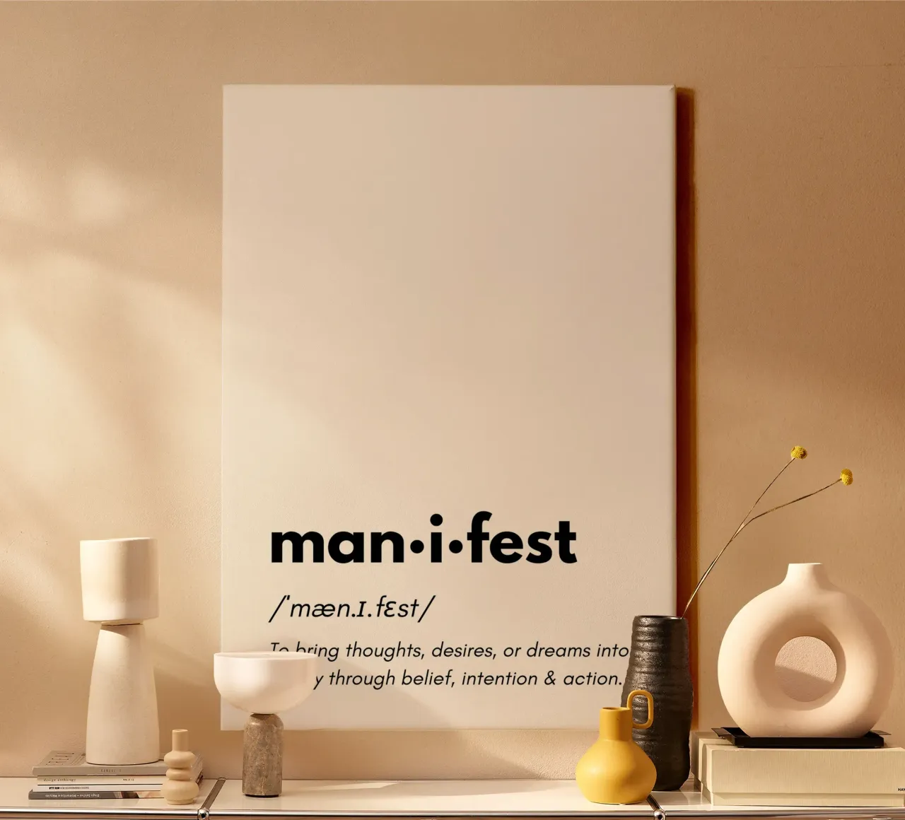 Manifest | Dictionary Style Print tela da PrintCessStudio