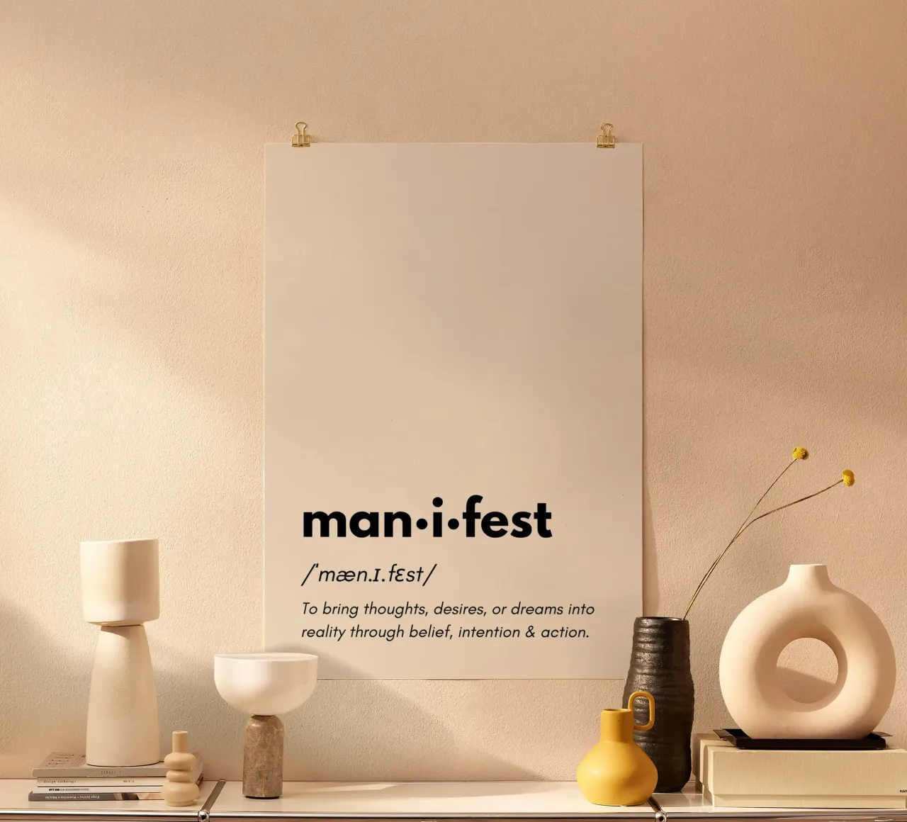 Manifest | Dictionary Style Print hahnemühle van PrintCessStudio