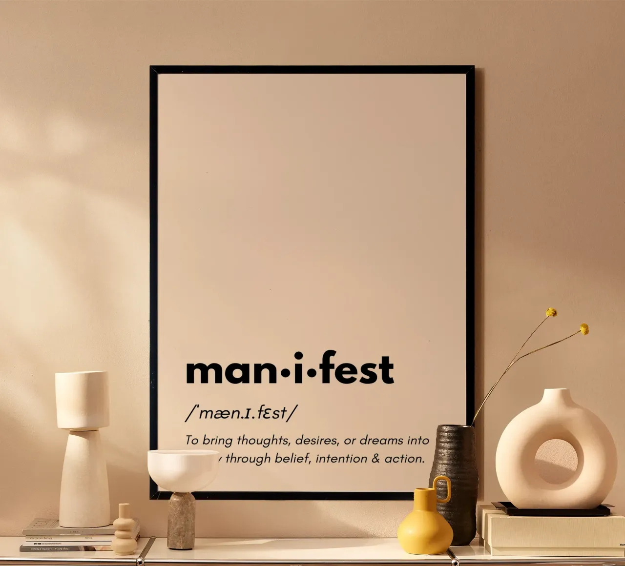 Manifest | Dictionary Style Print poster de PrintCessStudio