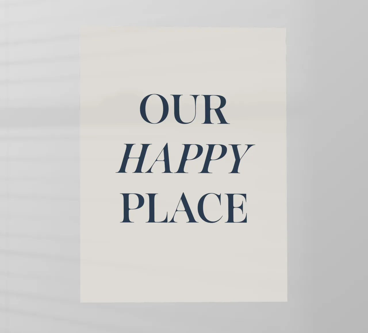 Our Happy Place pellicola backlit da lucky club