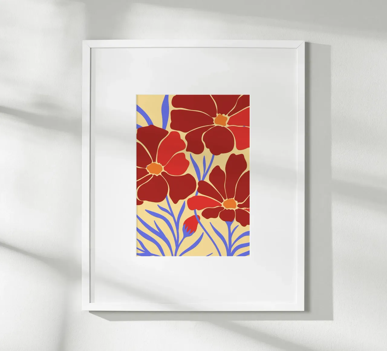 Abstract Botanical Bliss | Floral Art Print Poster von PrintCessStudio