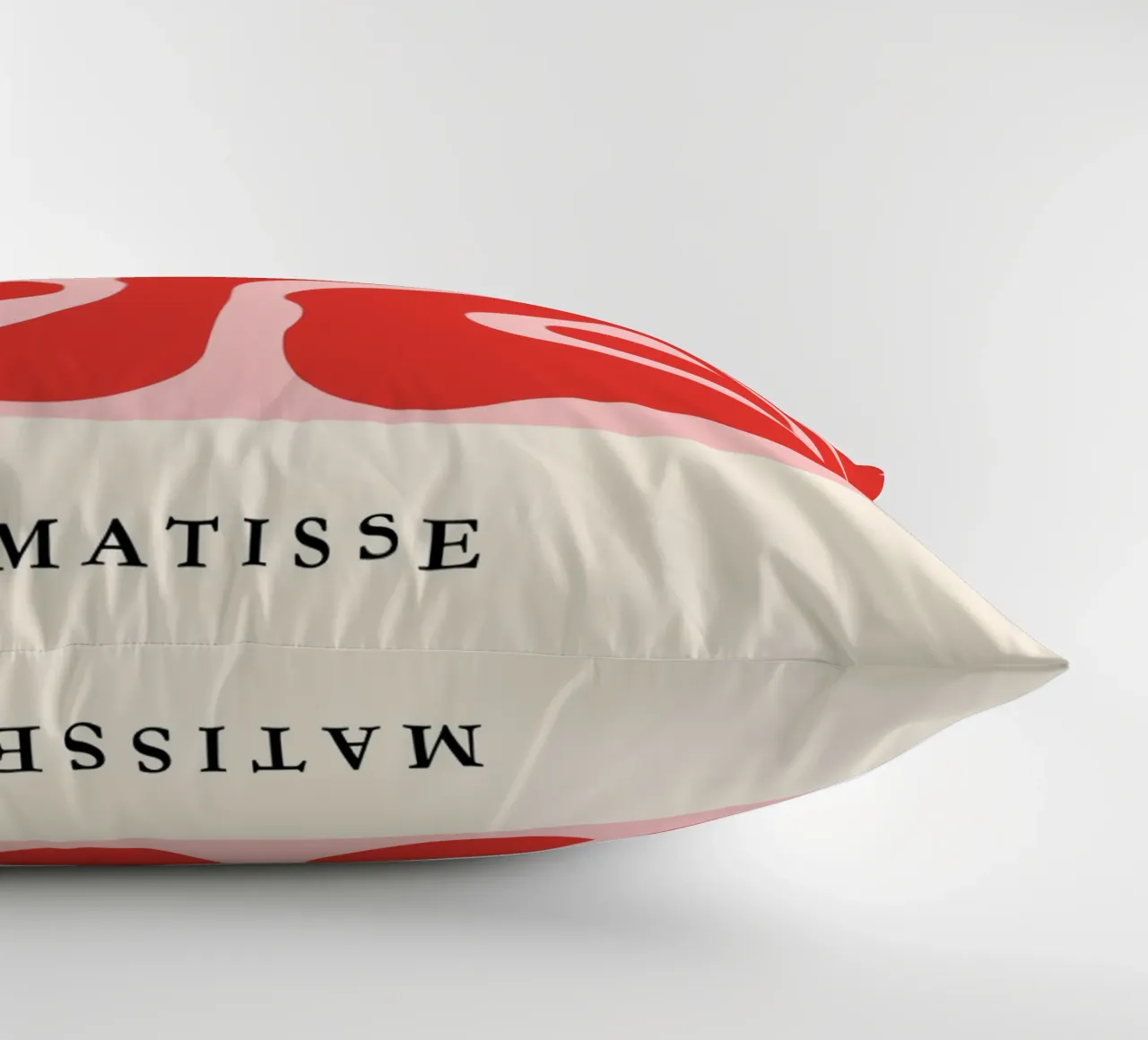 Red Swirls | Matisse-Inspired Abstract Art Print cuscino da PrintCessStudio