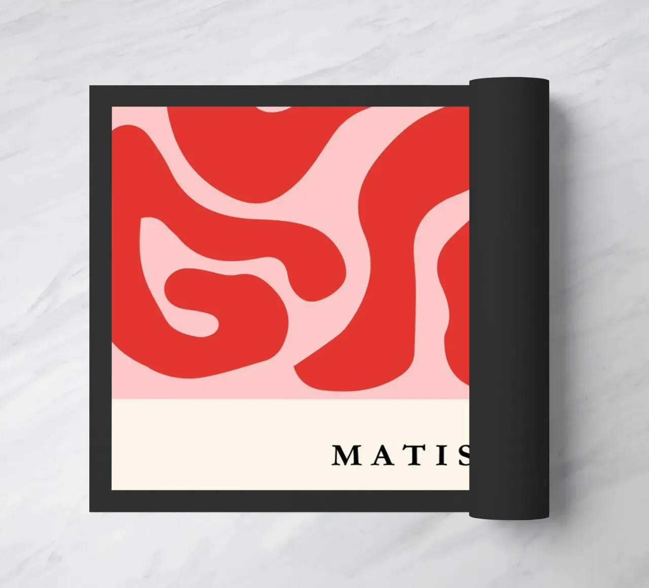 Red Swirls | Matisse-Inspired Abstract Art Print zerbino da PrintCessStudio