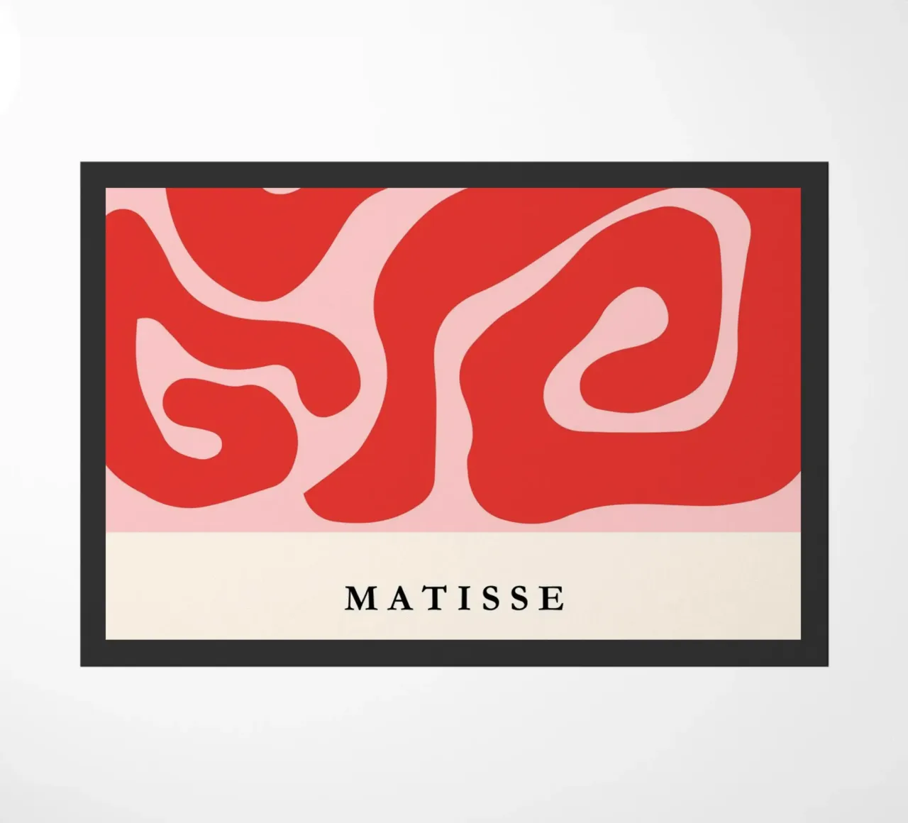 Red Swirls | Matisse-Inspired Abstract Art Print zerbino da PrintCessStudio