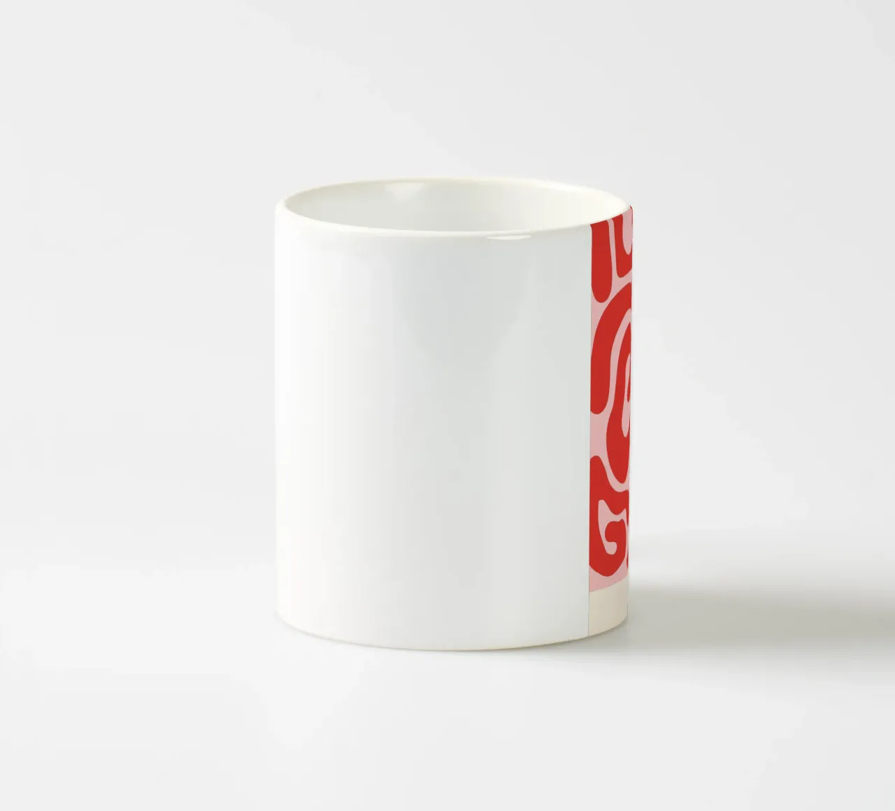 Red Swirls | Matisse-Inspired Abstract Art Print tazza in ceramica da PrintCessStudio