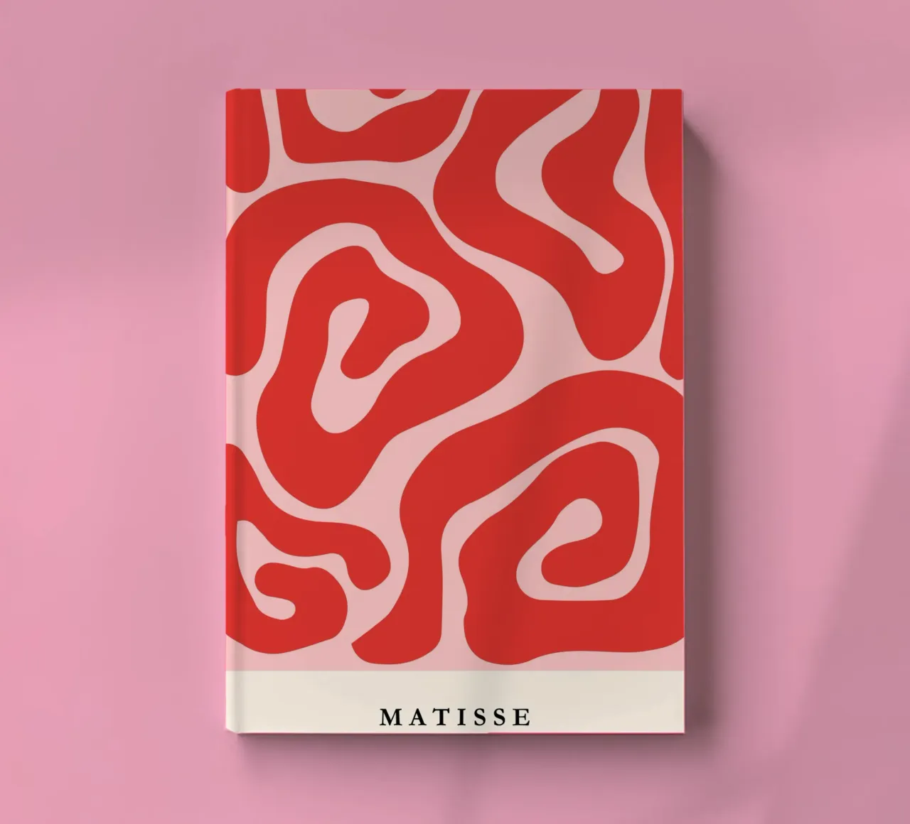 Red Swirls | Matisse-Inspired Abstract Art Print diario da PrintCessStudio