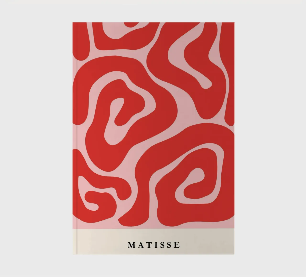 Red Swirls | Matisse-Inspired Abstract Art Print diario da PrintCessStudio