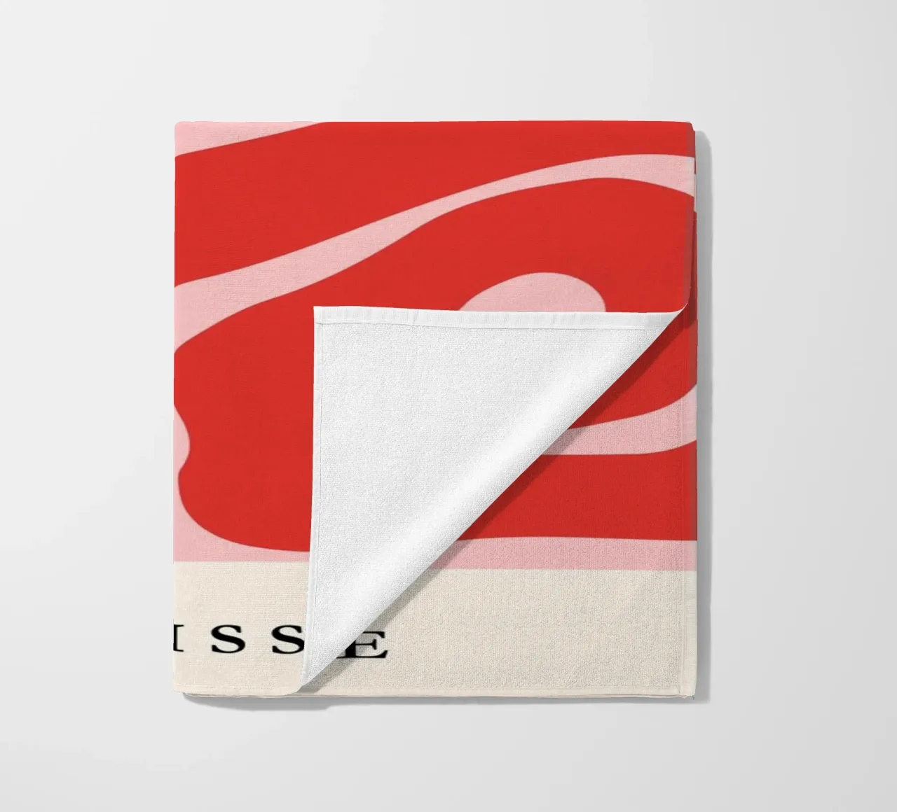 Red Swirls | Matisse-Inspired Abstract Art Print telo mare da PrintCessStudio