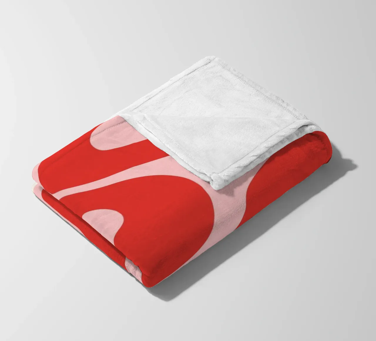 Red Swirls | Matisse-Inspired Abstract Art Print coperta in pile da PrintCessStudio