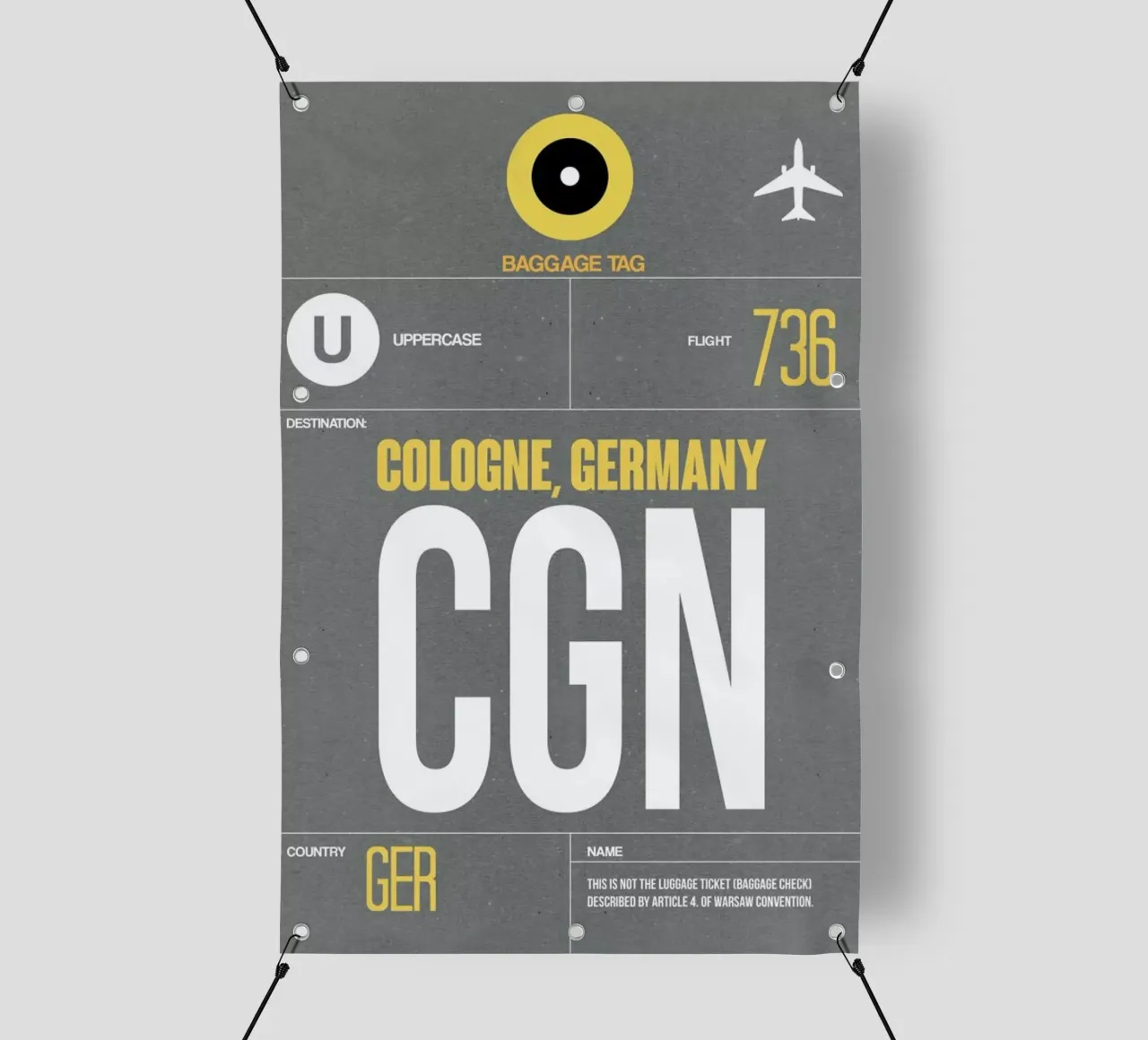 CGN - Cologne telo in pvc da Naxart